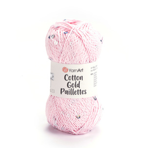Cotton Gold Paillettes příze 5 x 50 g